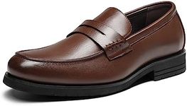 Bruno Marc Men's Dress Slip-on Penny Loafers Business Formal Shoes,Size 11,Dark Brown,SBLS2339M