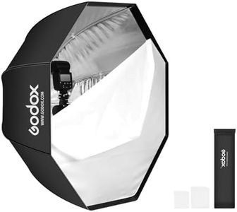 Godox 31.5" / 80cm Octagon Reflective Umbrella Soft Box Silver with Carrying Bag Portable Octagon Flash Umbrella Softbox Reflector Octabox for Studio Photography Flash Speed Light