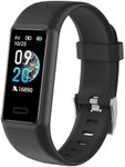 Cloudpoem Fitness Tracker with Heart Rate Sleep Monitor Step/Calories Counter,IP68 Waterproof Fitness Watch with Pedometer for Women Men,SMS/SNS/Phone Call Notification for Android iOS Smartphones