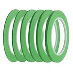 JINBING 6Rolls Fine Line Finline Vinyl Masking Tape Automotive Paint Model Building For Curves Green 1.5mm 2mm 2.5mm 3mm 4mm 5mm