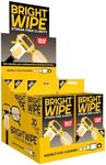 BRIGHTWIPE Glasses Cleaner - Lens Wipes - Quick Drying, Removes Fingerprints, Dirt, Oil from Eyewear, Phone and Tablet Screen. 6 pack of 30 (180 wipes)