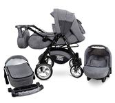 GaGaDumi Urbano pram with car seat Included Travel System (U5-Denim)