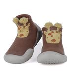 Cheerful Mario Baby Sock Shoes Baby Boys Girls First Walking Shoes Pre Walkers Toddler Sock Shoes Non Slip Soft Sole Giraffe 9-12 Months