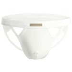 BRAVE PERSON Jock Straps for Men Jockstrap Cotton Stretch Jockstraps for Men's Thong Underwear Jock Strap Athletic Supporter, White, X-Large