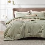 Bedsure Full Comforter Set - Olive 