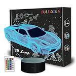 FULLOSUN Car 3D Night Light, Sport 