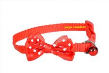 Pet World Adjustable Cute Bow-tie Safety Identification Collars with Bell for Puppy, Kitten and Small Pets (Colour May Be Vary)