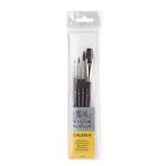 Winsor & Newton, Galeria Acrylic Brush, Short Handle, Pack of 4