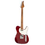 EART NK-C1 Classic Electric Guitar Maple Fingerboard,Stainless Steel Frets,Flame Maple Veneer,Red& Blue &Brown