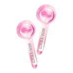 House Of Beauty Ice Globes, Cooling Crystal Roller Balls with Handle, Facial Massage Tools for Face and Neck Eye circle, Skin Depuffing (Pink, 2 Pieces)