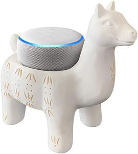 Dekodots Smart Speaker Table Stand (LLama) - Decorative Holder for Amazon Echo Dot or Google Home Mini - Portable Design, No Sound or Microphone Interference - Durable Poly-Resin