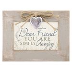 Friend Amazing Distressed Wood Locket Jewelry Music Box Plays Tune That's What Friends are for