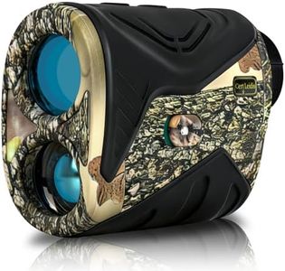 Cert Leidis Hunting Laser Rangefinder with Slope Switch, 1500-Yard Waterproof Range Finder for Hunter with Distance/Angle/Speed/Scan Multi Functional, Rechargeable, 6X Magnification (Camo)