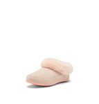 SOREL Women's Go Coffee Run Slipper — Peach Blossom, Coral Glow — Indoor & Outdoor Suede Slippers — Size 11