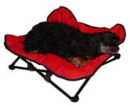 HDP Elevated Napper Cot Space Saver Pet Bed Color:Red