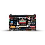 MCSID RAZZ - Friends TV Series - Infographic Multi Utility and Large Pencil Pouch - Officially Licensed by Warner Bros, USA