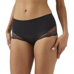 Spanx Undie-Tectable Lace Hi-Hipster Panty - Core Control, Shapewear Underwear - No Visible Panty Lines - No Show Hipster - Very Black - X-Large
