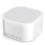 Magicteam Sleep Sound White Noise Machine with 20 Natural Soothing Sounds and Memory Function 32 Levels of Volume Powered by AC or USB and Sleep Timer Sound Therapy for Baby Kids Adults (White)