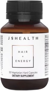 JSHealth Vitamins Hair and Energy Formula Hair Growth Vitamins | Hair Vitamins for Women and Men | Zinc and Iodine Hair Supplements for Hair Growth | Thick Hair Supplements | (30 Capsules)