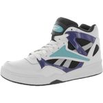 Reebok Unisex-Adult Bb4590 High Top Basketball Shoe, White/Black/Classic Teal, 8 Women/6.5 Men
