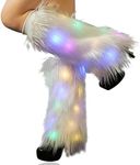 Bmirth White Leg Warmers Neon Light