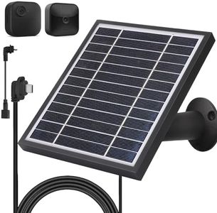 iTODOS Solar Panel Compatible with Blink Outdoor and Blink XT XT2 Camera, 11.8Ft Outdoor Power Charging Cable and Adjustable Mount,Weatherproof Aluminum Alloy Material