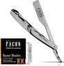 Facón Straight Razors for Men - Professional Barber Straight Edge Razor Kit with 100 Blades, Classic Stainless Steel Barbero Shaver for a Smooth & Precise Shave, Premium Barber Razor for Men's Shaving