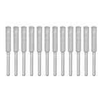 HARFINGTON 12pcs Diamond Coated Chainsaw Sharpener Bits 3/16" 4.8mm Cylinder Head Electric Chain Saw Grinder