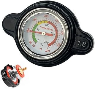 LOBIUTIYA High Pressure Radiator Cap Temp Gauge 1.8 Bar 25.6Psi Fit For Honda, Kawasaki, Suzuki, Husqvarna Dirt Bike, Yamaha Motorcycle ATV Models, Radiator Cap OEM