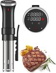 Fityou Accu Slim Sous Vide Thermal Immersion Circulator, 1100W Vacuum Precision Cooker with Precise Temperature and Timer, Full Touch Screen Control, Ultra-Quiet Mini Sou Vide Cooker, Recipe