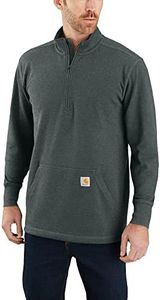 Carhartt Men's long-sleeved thermal shirt with loose fit shirt, Elm Heather, L