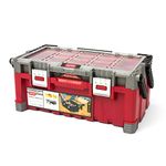 Keter 17187311 Tool Box Including Assorted Master Pro Series Cantilever Tool Box 22 Inches Plastic Red