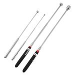 Toolzilla Magnetic Pickup Tool Set of 4 - Telescopic Magnetic Pickup Tool - Extendable Magnetic - Telescopic Magnet Stick Grabber Wand- Garage and Mechanic Equipment Tools