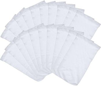 Outus 20 Pack Pool Skimmer Socks, Durable Elastic Nylon Fabric Filters of Swimming Pools, White (20 Pack)