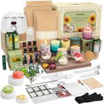 ZEROMX Candle Making Kits for Adults Beginners, 91PCS 1200g Wax DIY Candle Making Kit with Electric Wax Melter Pot, All in Kit Candle Making Supplies Accessory, Candle Maker Set to Make Your Own