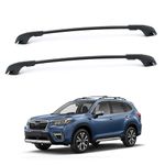 220Lbs Roof Rack Cross Bars for 2014-2024 Forester (Not for Wilderness), Aluminum Crossbars for Rooftop Cargo Carrier Canoe Kayak Snowboards Bicycle with Side Rails