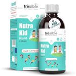 Tresible Nutra Kids Multivitamins Liquid for Immune Support (2 to 12 Year) - Kids Vitamins with Iron, Omega 3 and Vitamin D - Vegan Multivitamin for Kids - Toddler Vitamins Age 2 with Zinc - 40 Doses