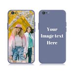 AnNengJing Custom iPhone 6 Plus/6S Plus Cases Soft Liquid Silicone Full-Body Protective Personalized Photo Name Text Logo Phone Cover for iPhone 6 Plus/6S Plus (Lavender)