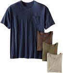 Fruit of the Loom Men's Pocket T-Shirt - Colors May Vary, Assorted, Medium(Pack of 4)
