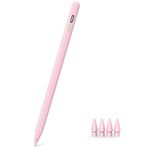MYSTILUCK Pencil for iPad 9th&10th Generation, 13 minutes fast charge, Pencil for iPad (2018-2026) A16 11/10/9/8/7/6th Gen, Pro 12.9/11/13-inch M4, Air 3/4/5/M2, Mini 5/6/7 (Pink)
