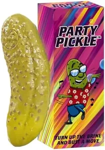 DR DINGUS Party Pickle - 30 Second Dance Party - 10 Original Music Beats - Press Button - Family Friendly for Class, Office, Gift, Making Friends