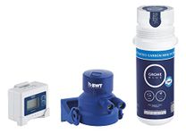 GROHE Blue Under Sink Water Filter - Activated Carbon Filter Starter Set (Filter Head, Flow Meter for Filter Lifetime Measurement, Capacity 1500 L), for Use Blue Pure Kitchen Taps, 41136000