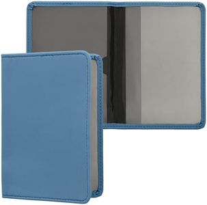 kwmobile Funda para carné de conducir - Estuche de neopreno para permiso de circulación con espacio para tarjetas - azul