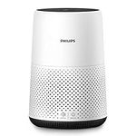 PHILIPS Air Purifier 800 Series, Purifies Rooms up to 698 sq ft (in 1h), 93 CMF Clean Air Rate (CADR), HEPA Filter, AHAM and Energy Star Certified, 99.99% allergen removal, AC0820/40, White