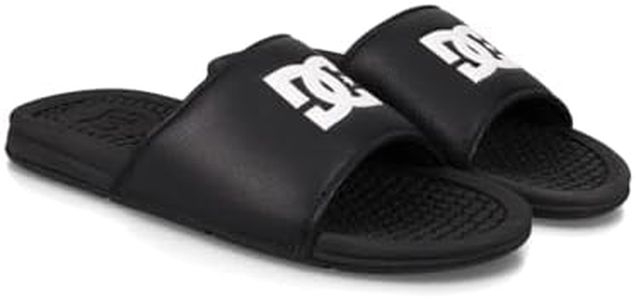 DC Shoes Men's Thong Sandals Flip Flops, Black, 9 US, Black, 6