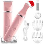 Bikini Trimmer Women Electric Lady Shaver for Women,Lady Shaver For Women,Bikini Trimmer For Bikini Arms Legs Underarms,Replaceable Snap-In Ceramic Blades,IPX7,Wet and Dry Use