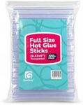 Gluerious Full Size Hot Glue Sticks 100 Pack, 0.43 x 6 Inch (11mm) Large Glue Sticks for Large Glue Gun, Strong All-Temp Bulk Glue Gun Sticks for Arts Crafts DIY Wood Fabric Repairs