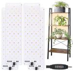 TONYFUL Grow Lights for Indoor Plants, 316 LEDs Premium Full Spectrum Grow Light, Plant Light with 4/8/12H Timer, 3 Light Modes, 10 Dimmable Levels Plant Growing Light Fixtures(4Pcs)