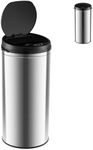 GiantexUK Automatic Sensor Kitchen Bin, 30L Touchless Waste Trash Can with Soft Closure Lid, Infrared Technology & Fingerprint-Proof Coated Exterior, Stainless Steel Smart Rubbish Bin for Home Office