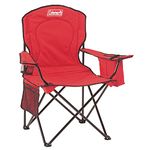 Coleman Broadband Quad Chair with Cooler (Red)